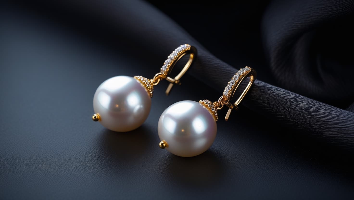 Image of Grace Pearl Drop Earrings