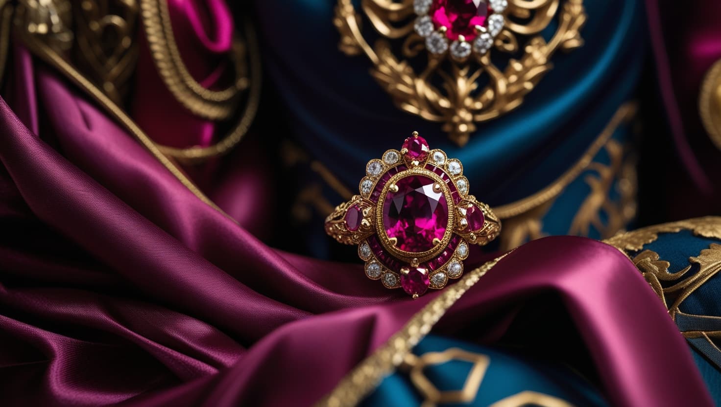 Image of Passion Vintage Ruby Ring